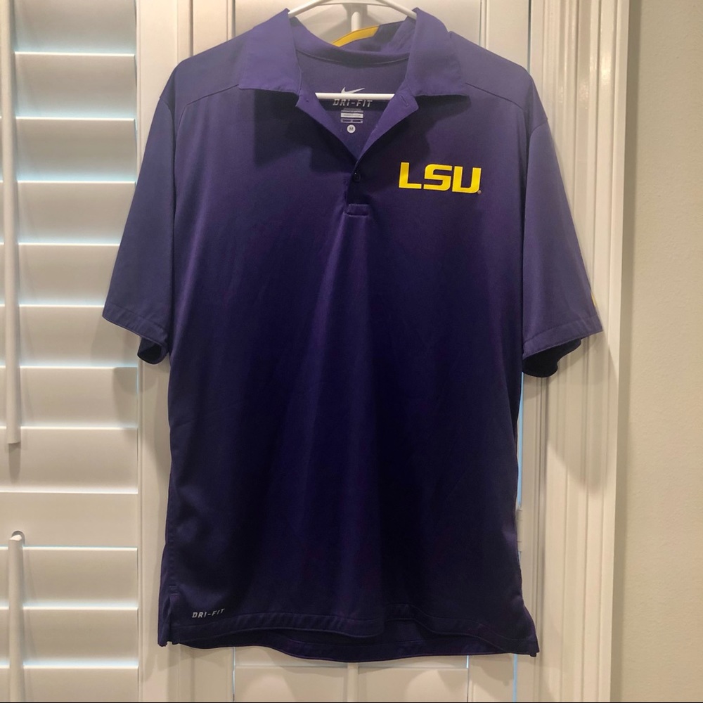 LSU. Nike Dri Fit Polo